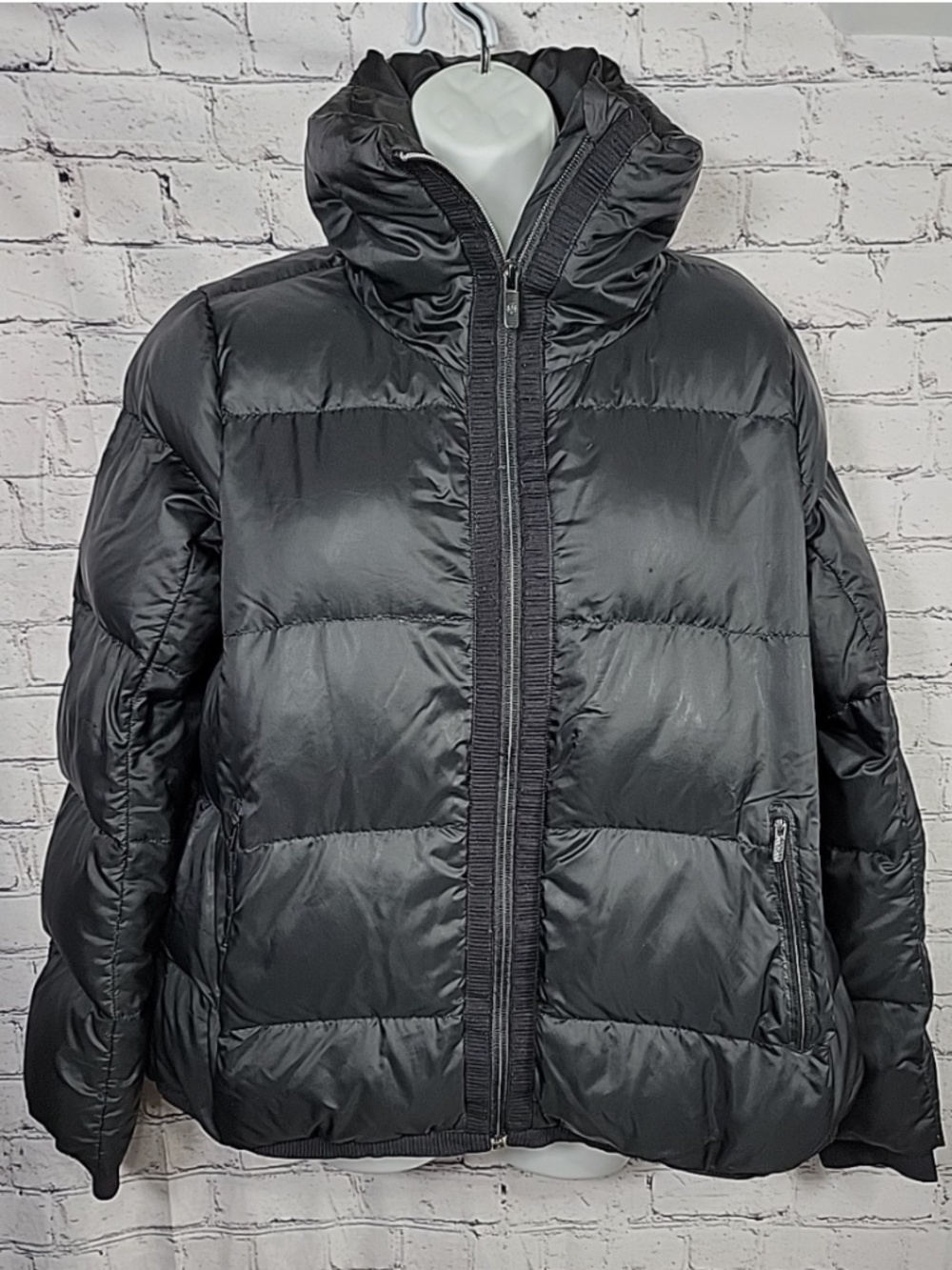 Lululemon Cloudscape Jacket Women's 6 Black Goose Down Full Zip Puffer